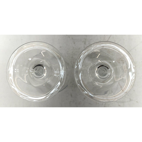 Set of 2 NCL Norwegian Cruise Line Hurricane Clear Glass Wine Cocktail Barware - Picture 6 of 9